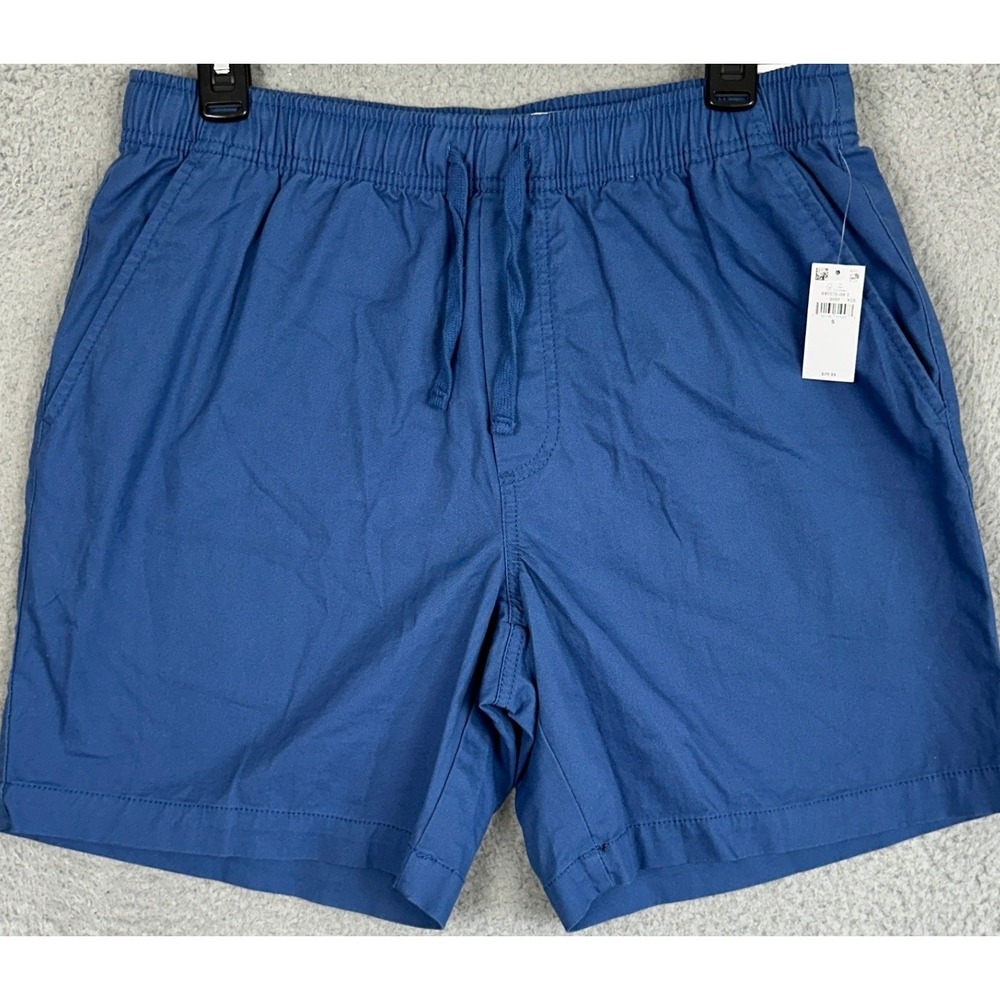 NEW Old Navy Jogger Shorts Mens Small Blue Built-In Flex Pull On Stretch Waist